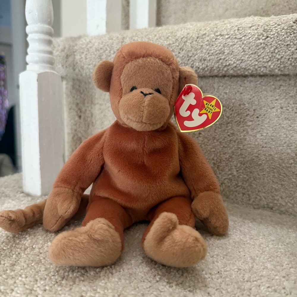 Original Ty Beanie Babies Bongo The Monkey 1995